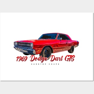 1969 Dodge Dart GTS Hardtop Coupe Posters and Art